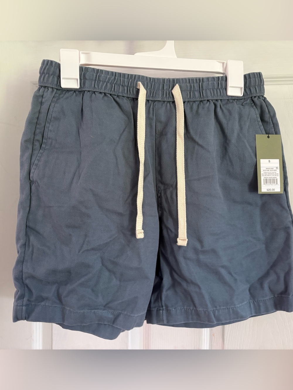 Goodfellow & Co Slate Blue Vintage Short with Cream Tag